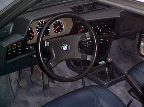BMW E24 interior