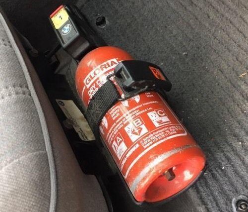 BMW e30 fire extinguisher