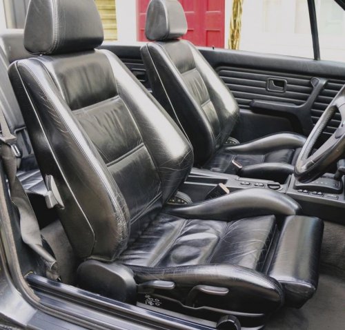 BMW e30 leather sports seats