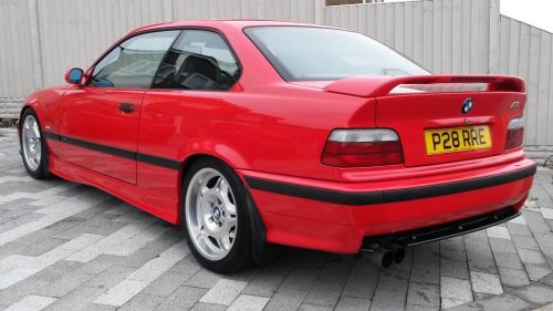 BMW E36 coupe 318iS red